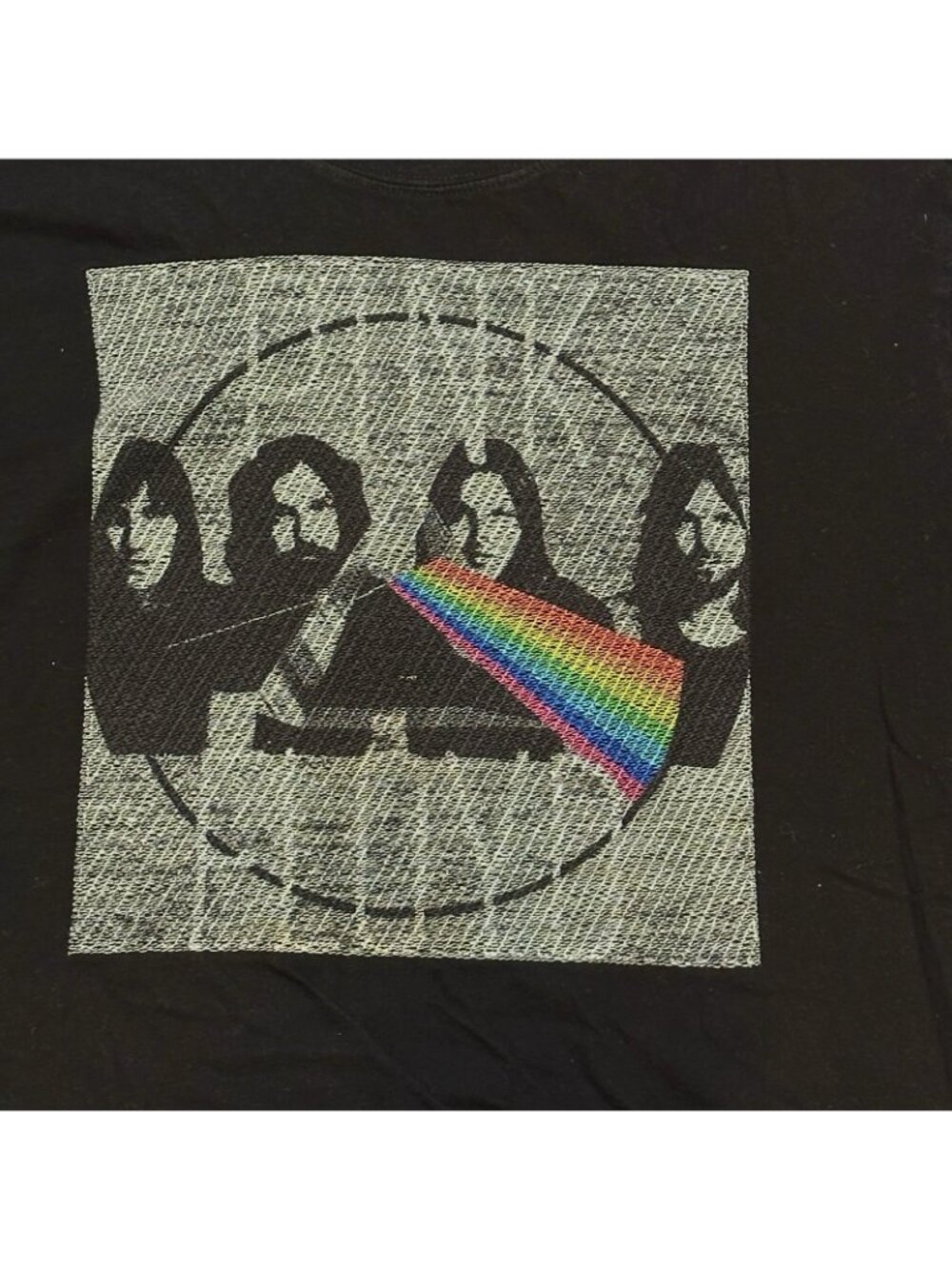Pink Floyd T-shirt Classic Rock Dark Side of Moon Stitched Graphic Black Large - Picture 3 of 10